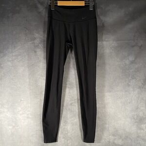 Nike Womans XS Black Dri-FIT Performance athletic‎ Leggings